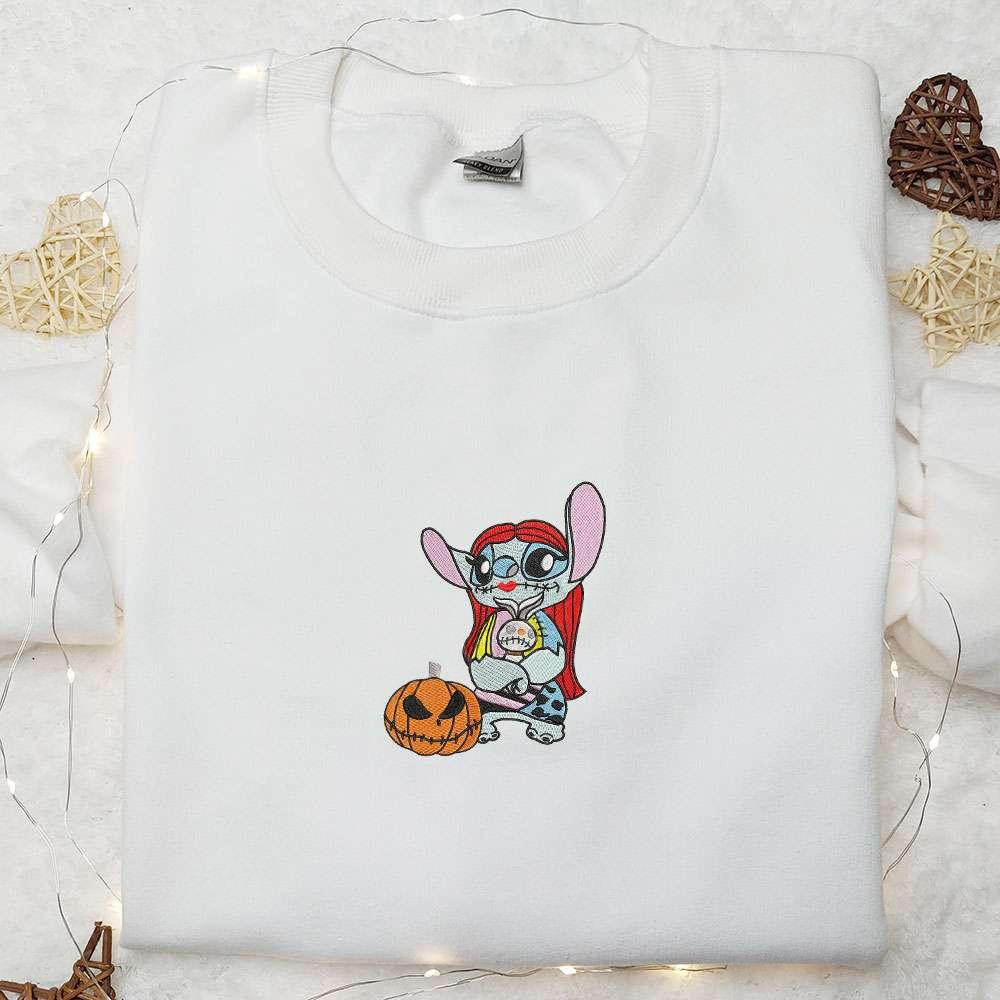 Sally Stitch Embroidered Hoodie The Nightmare Before Christmas Disney Halloween Embroidered Hoodie Best Halloween Gift Ideas