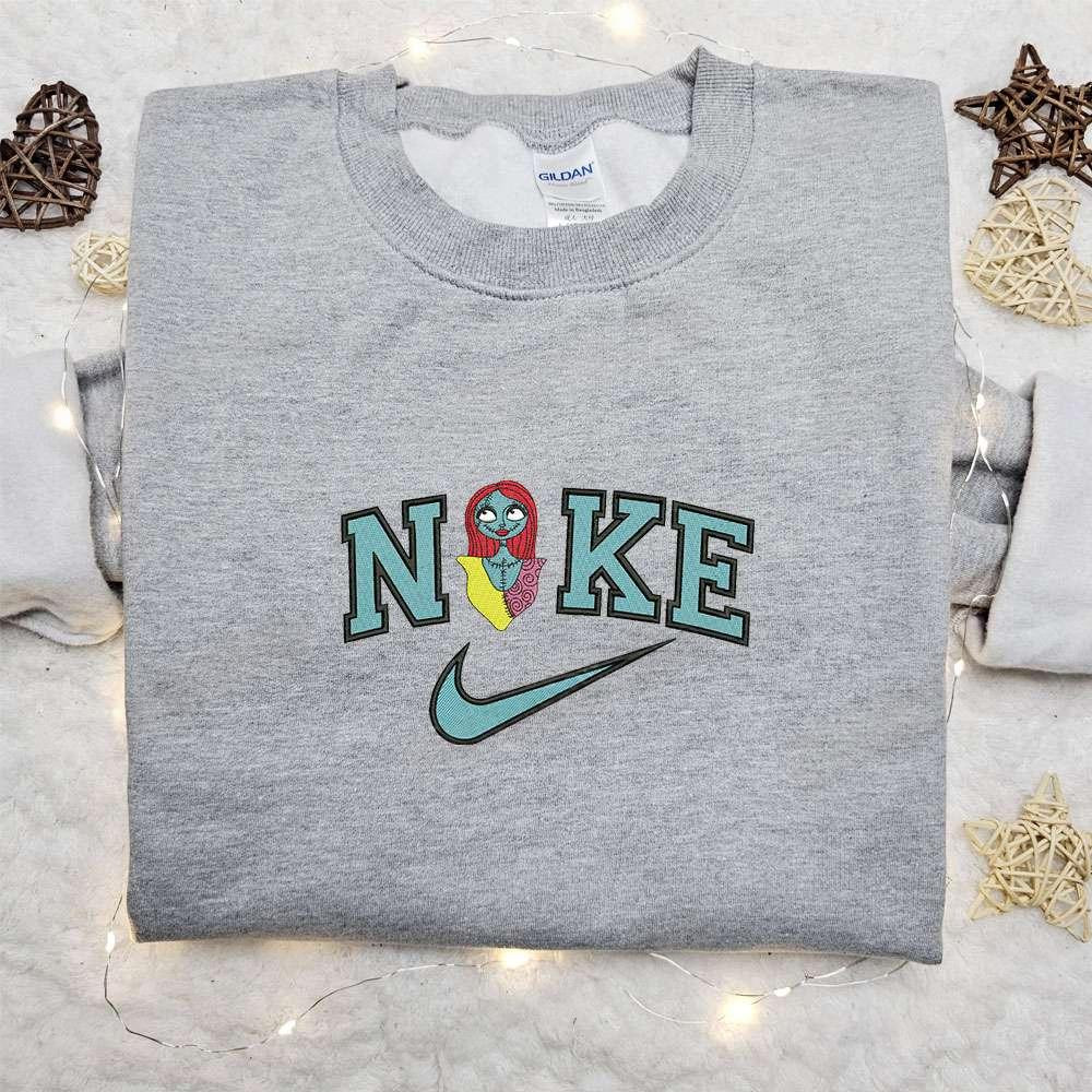 Sally The Nightmare Before Christmas x Nike Embroidered Shirt Halloween Embroidered Hoodie Nike Inspired Embroidered Sweatshirt