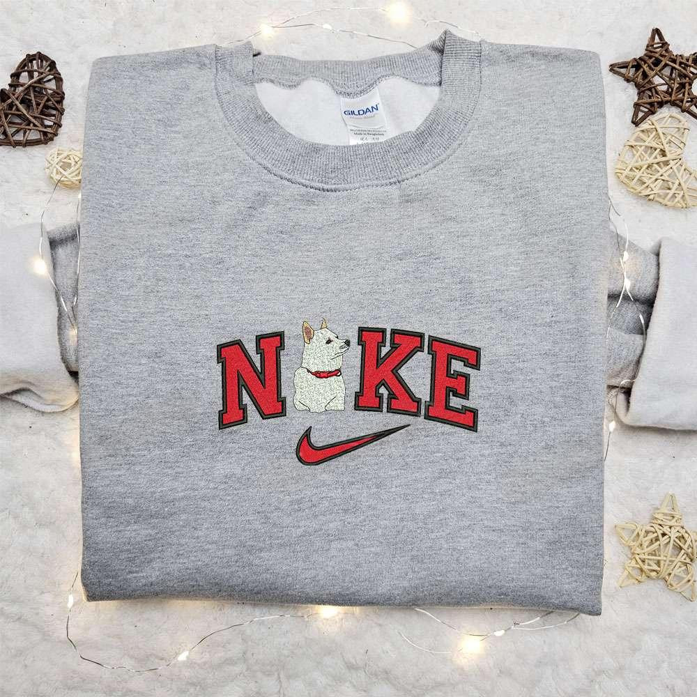 Samoyed Dog x Nike Embroidered Shirt Animal Embroidered Shirt Nike Inspired Embroidered Hoodie