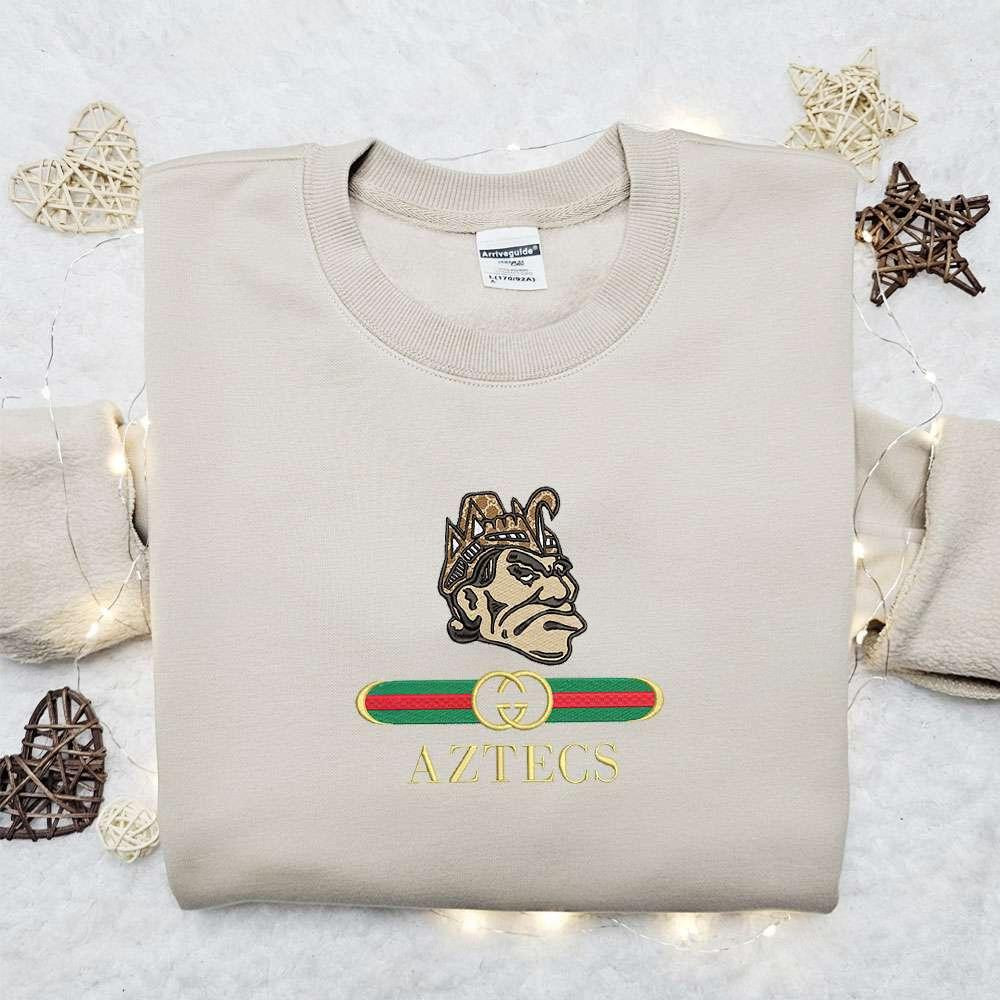 San Diego Aztecs x Gucci Embroidered Shirt NCAA Sports Embroidered Hoodie Best Gift Idea