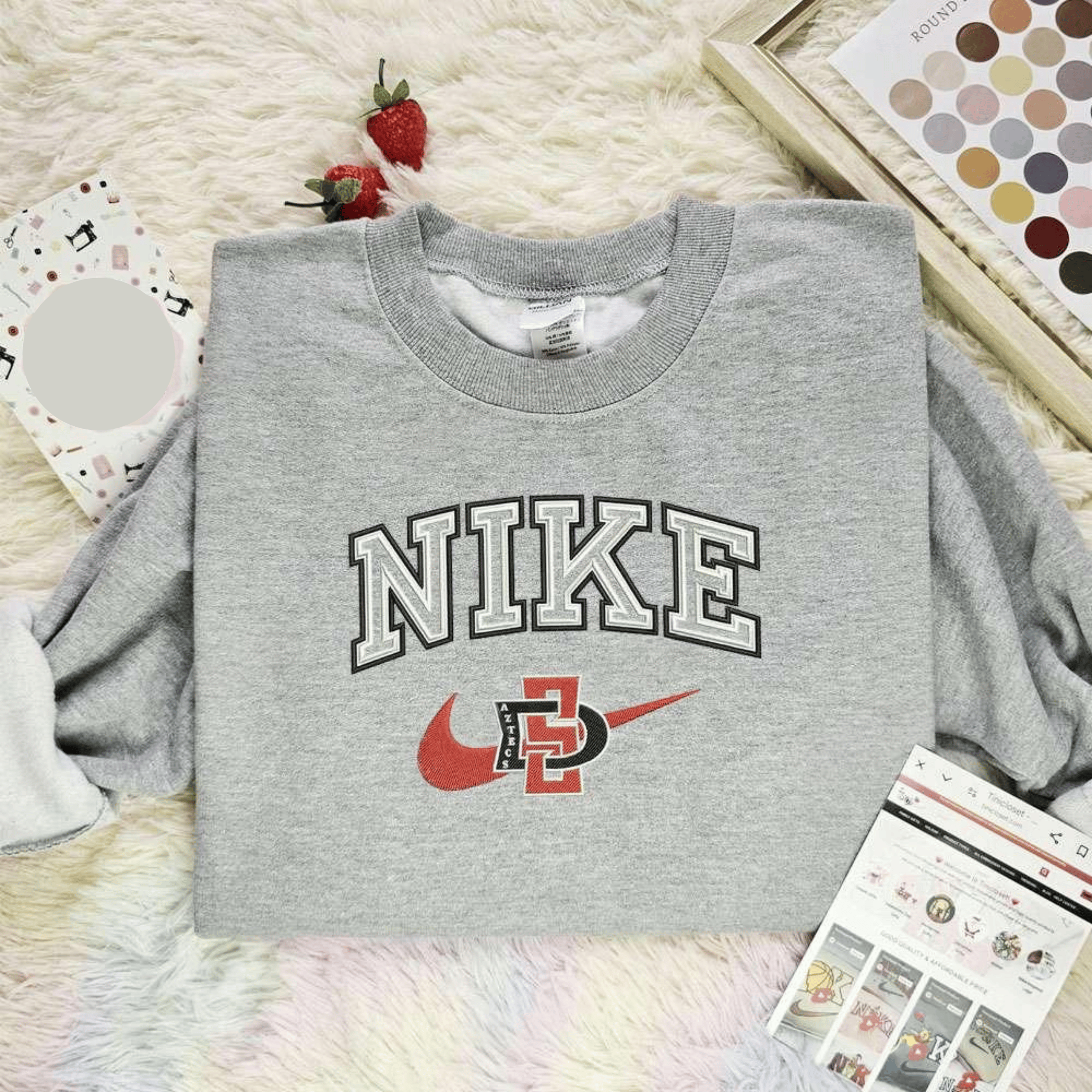 San Diego State Aztecs X Nike Embroidered Shirt Nfl Sports, Best Gift Ideas For Fans