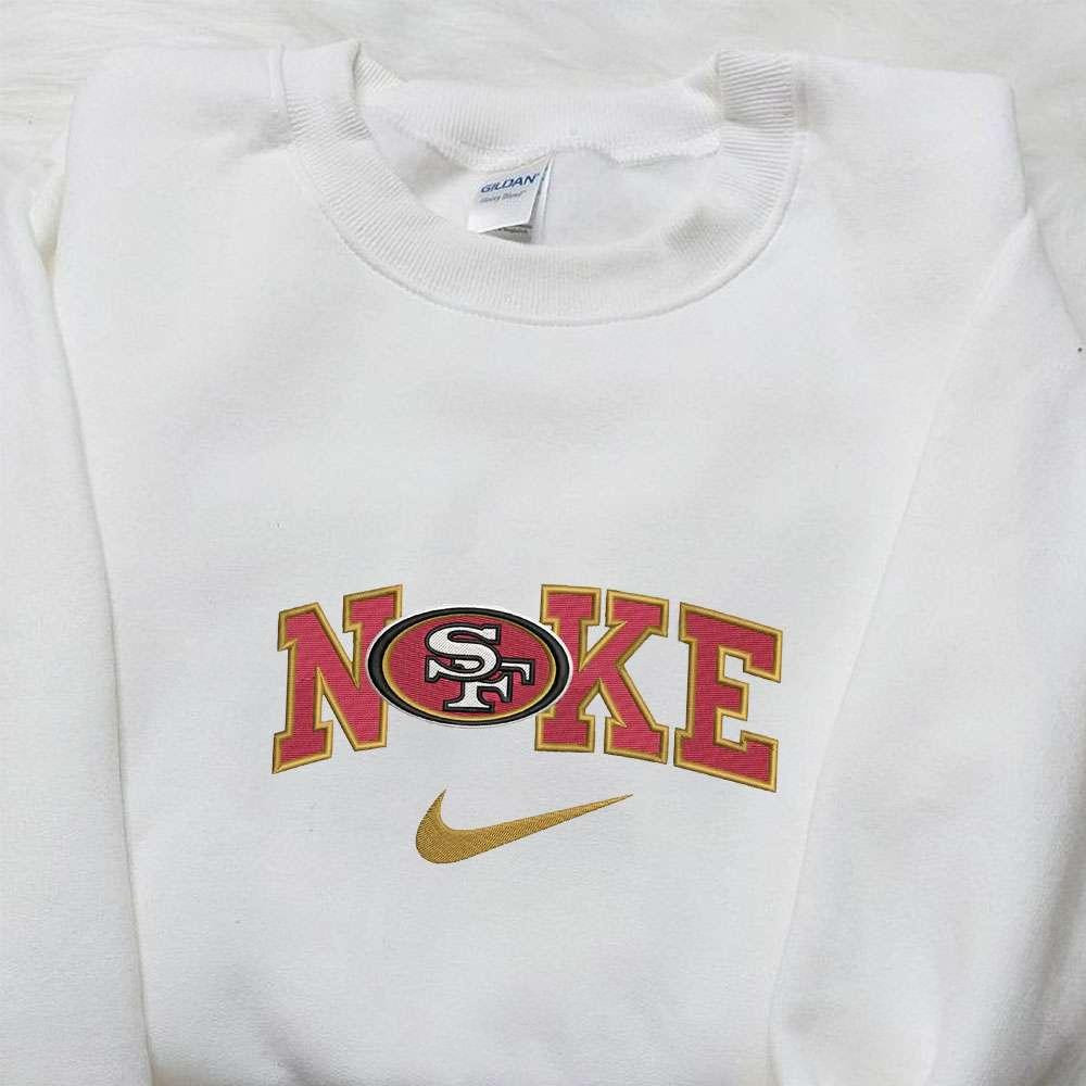San Francisco 49ers Embroidered Shirt NFL Sports Embroidered Hoodie Best Gift For Fans