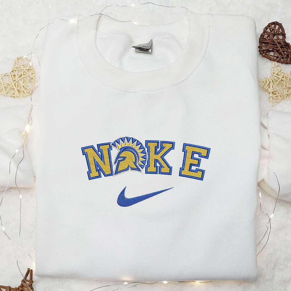 San Jose State Spartans x Nike Embroidered Shirt NCAA Sports Embroidered Hoodie Best Gift Idea