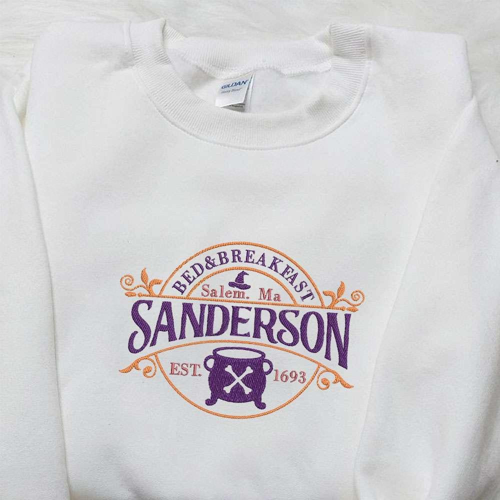 Sanderson Bed And Breakfast Embroidered Shirt Hocus Pocus Movie Embroidered Shirt Best Gift Ideas