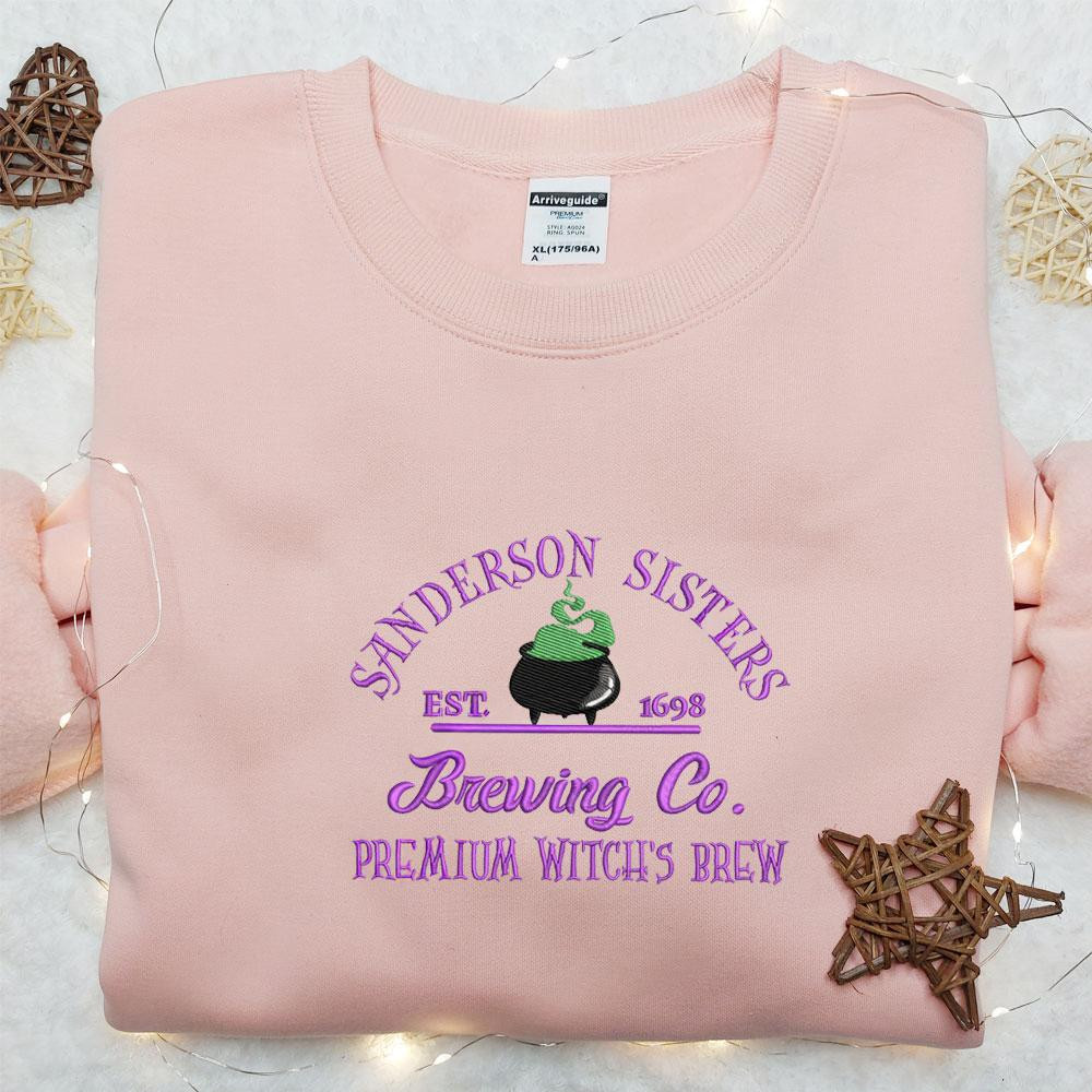 Sanderson Sisters Brewing Co Halloween Embroidered Shirt