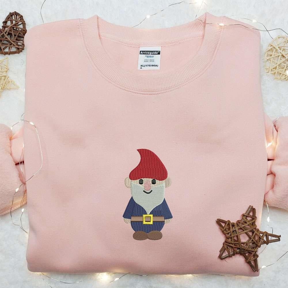 Santa Gnome Embroidered Shirt Christmas Embroidered Hoodie Best Gifts For Family