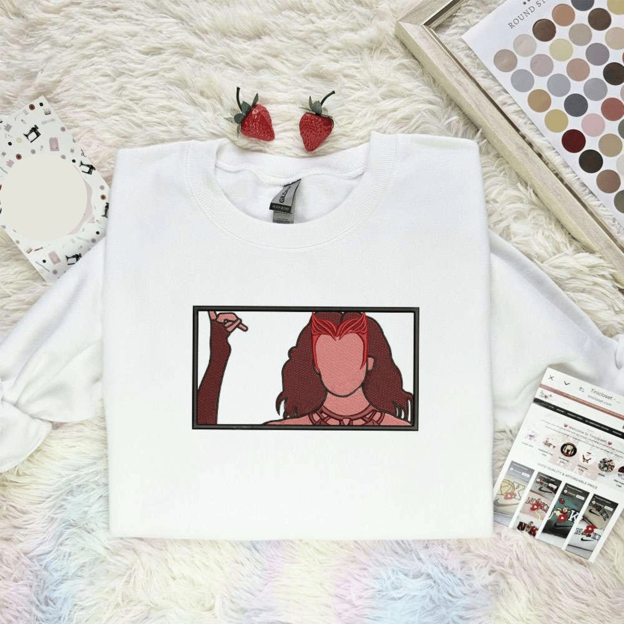 Scarlet Witch Marvel Movie Embroidered Shirt, Best Gift For Fans