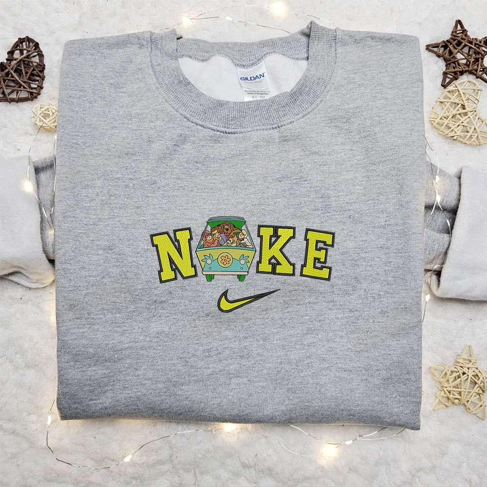 Scooby Doo Team x Nike Halloween Embroidered Sweatshirt Horror Movie Halloween Embroidered Shirt Best Halloween Gift Ideas