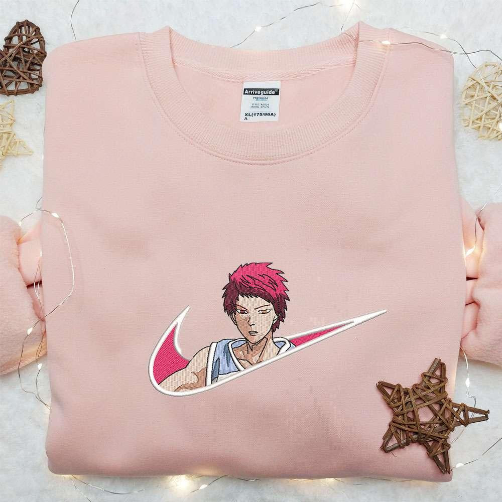 Seijuro Akashi x Nike Anime Embroidered Shirt Kuroko no Basuke Embroidered Sweatshirt Custom Embroidered Hoodie