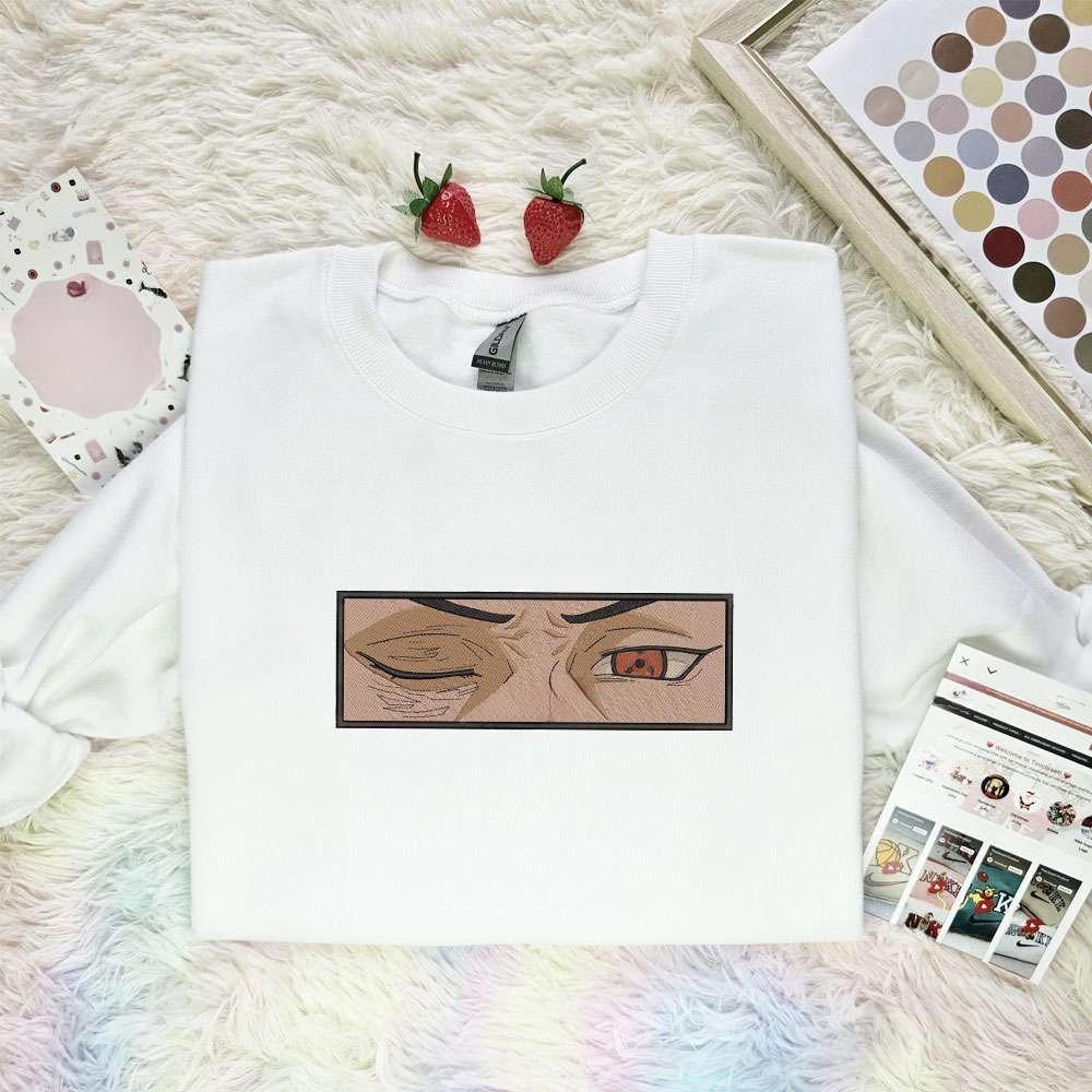 Sharingan Eye Naruto Anime Embroidered Shirt , Anime Embroidered T-shirt Sweatshirt Hoodie, Inspired Anime Movie, Best Gift for Anime Fans