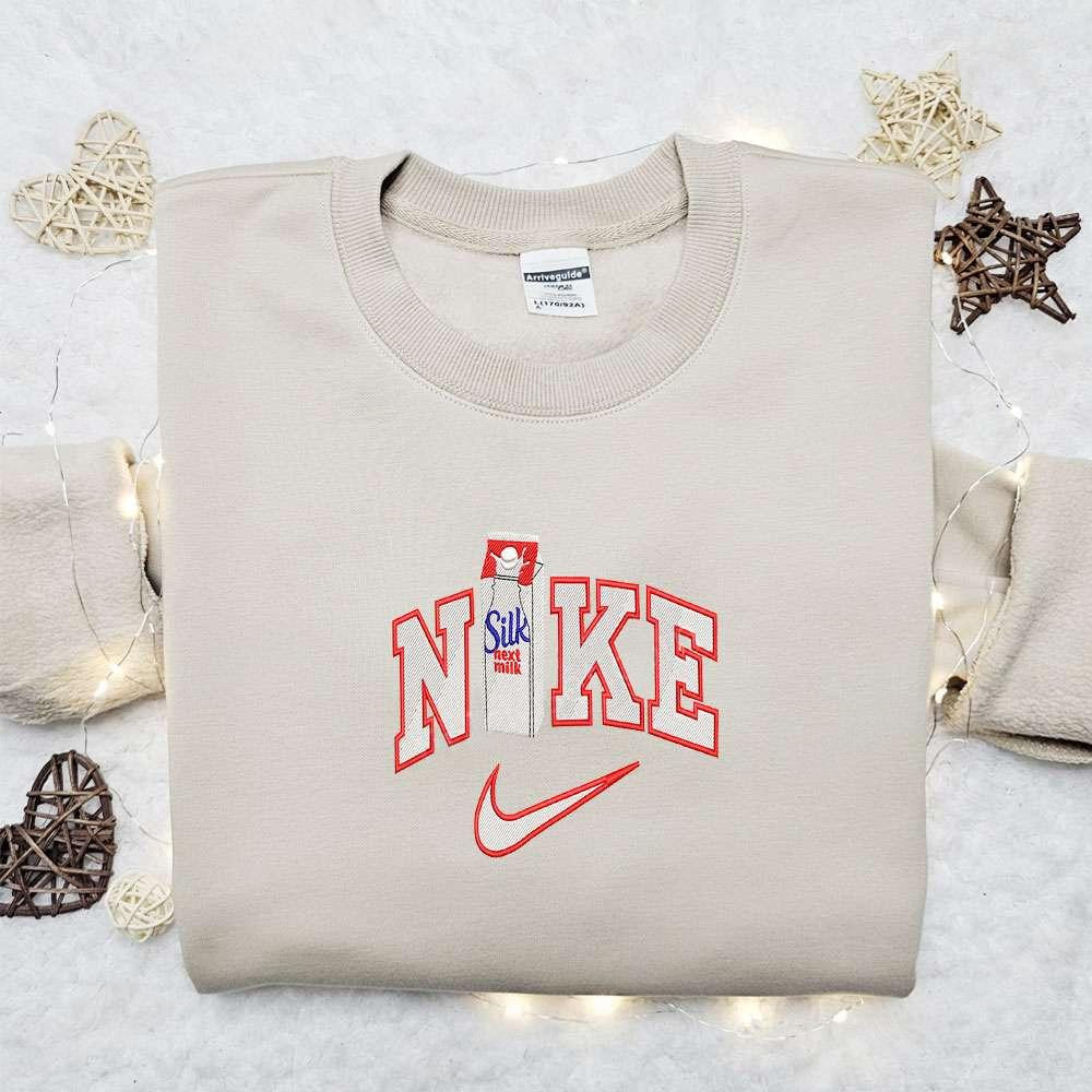 Silk Nextmilk Favorite Drink Embroidered Shirt