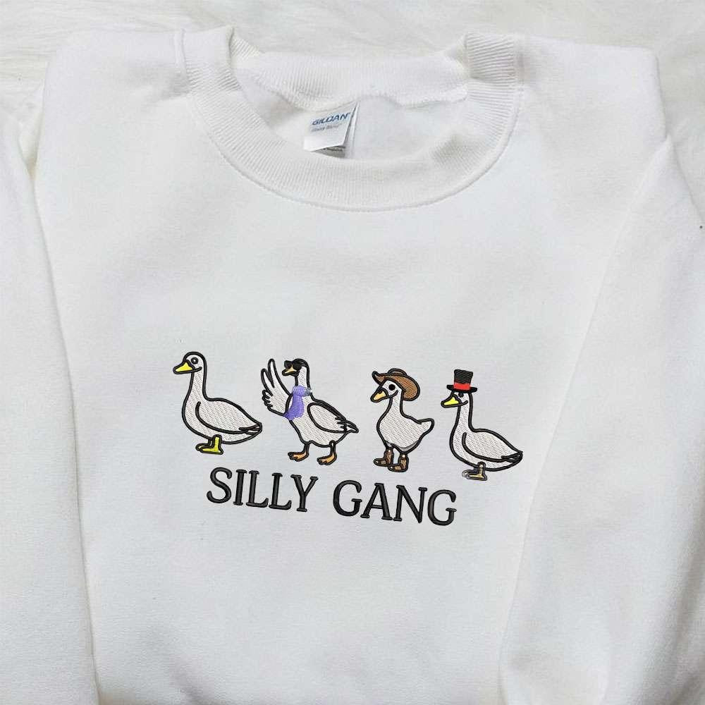 Silly Gang Embroidered Shirt Animal Embroidered Shirt Funny Embroidered Shirt