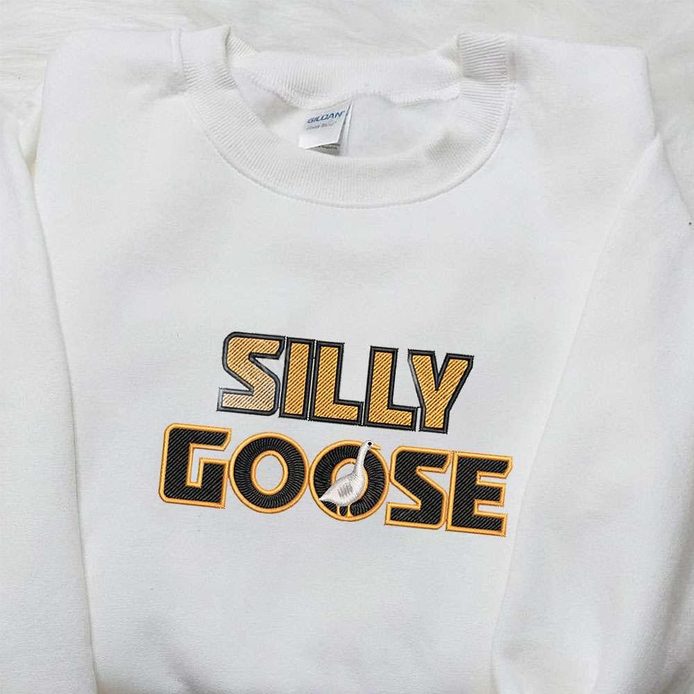 Silly Goose Embroidered Shirt Animal Embroidered Shirt Best Gifts for Family 1
