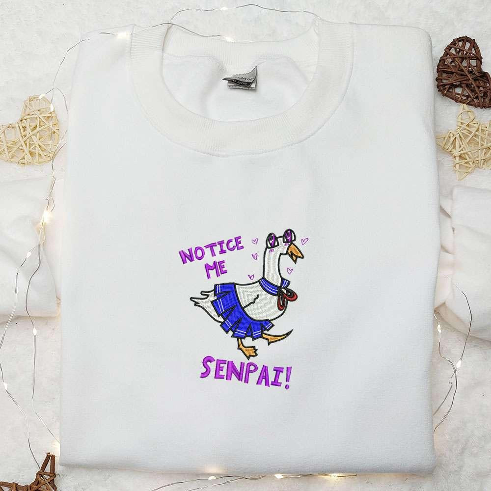 Silly Goose Embroidered Shirt Animal Embroidered Shirt Funny Embroidered Shirt 1