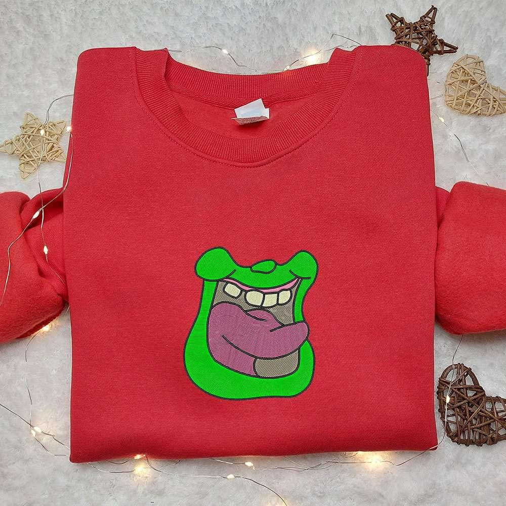 Slimer Mouth Embroidered T shirt Ghostbusters Movie Embroidered Hoodie Best Gift Ideas For Family