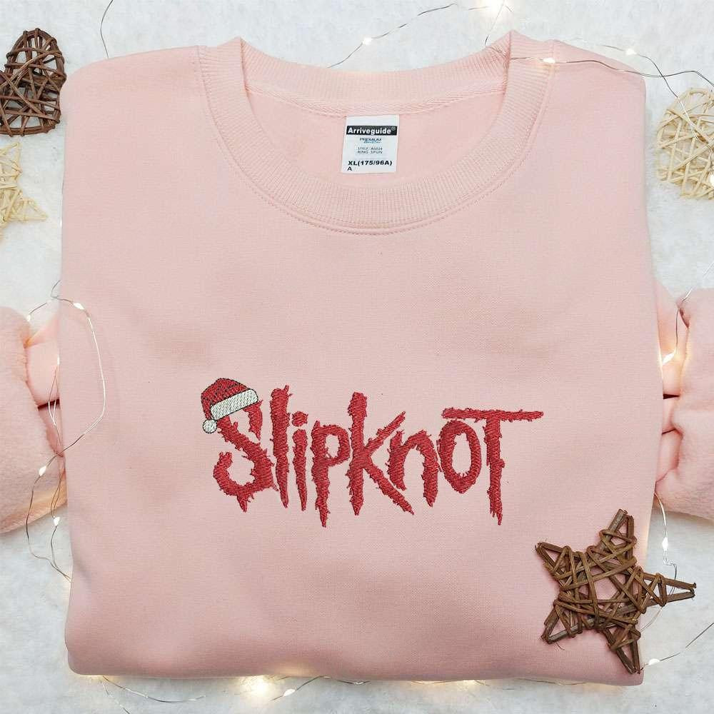 Slipknot Xmas Embroidered T shirt Christmas Embroidered Hoodie Best Christmas Gift Ideas For Family