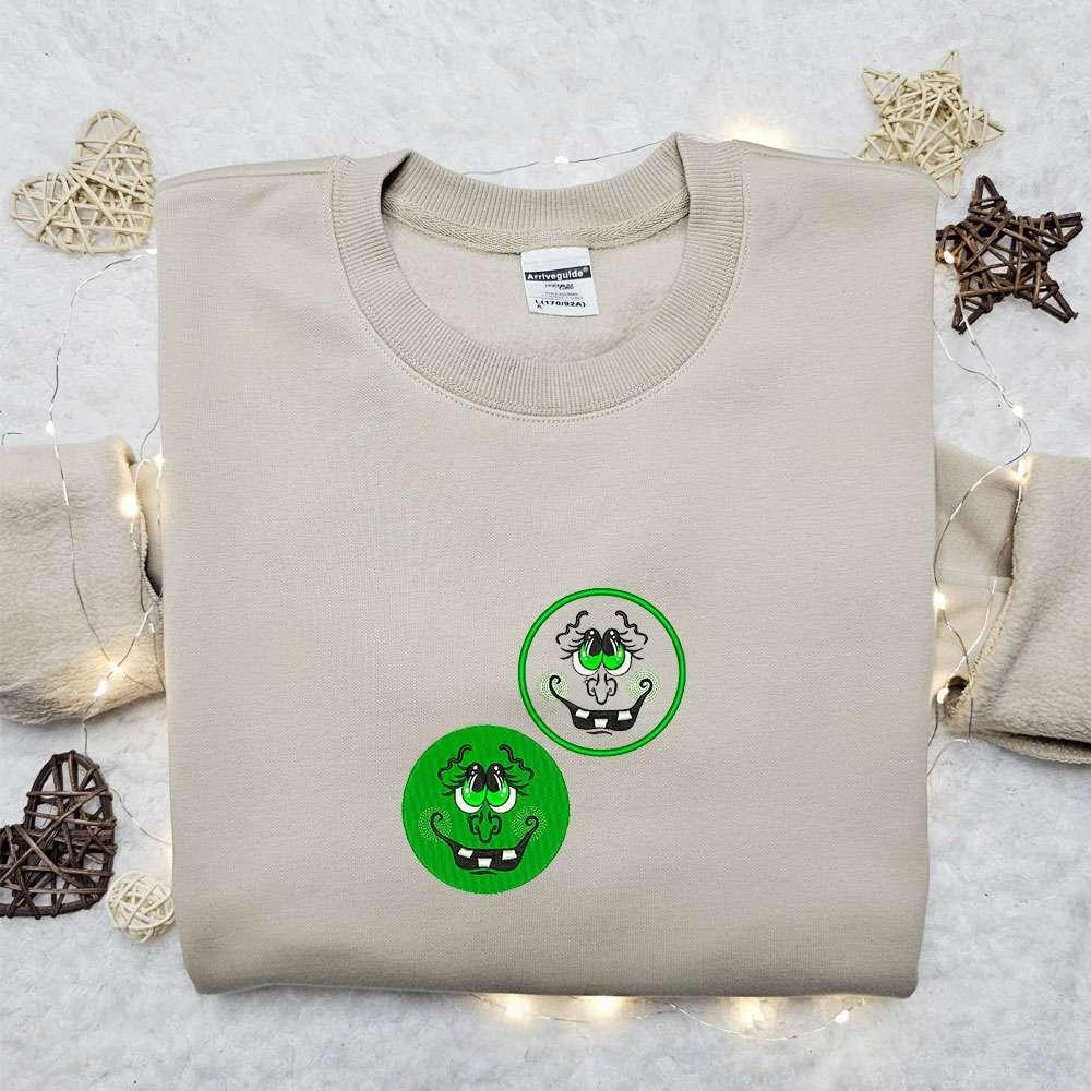 Smile Logo Embroidered Shirt Custom Embroidered Sweatshirt Best Gift Ideas For Family