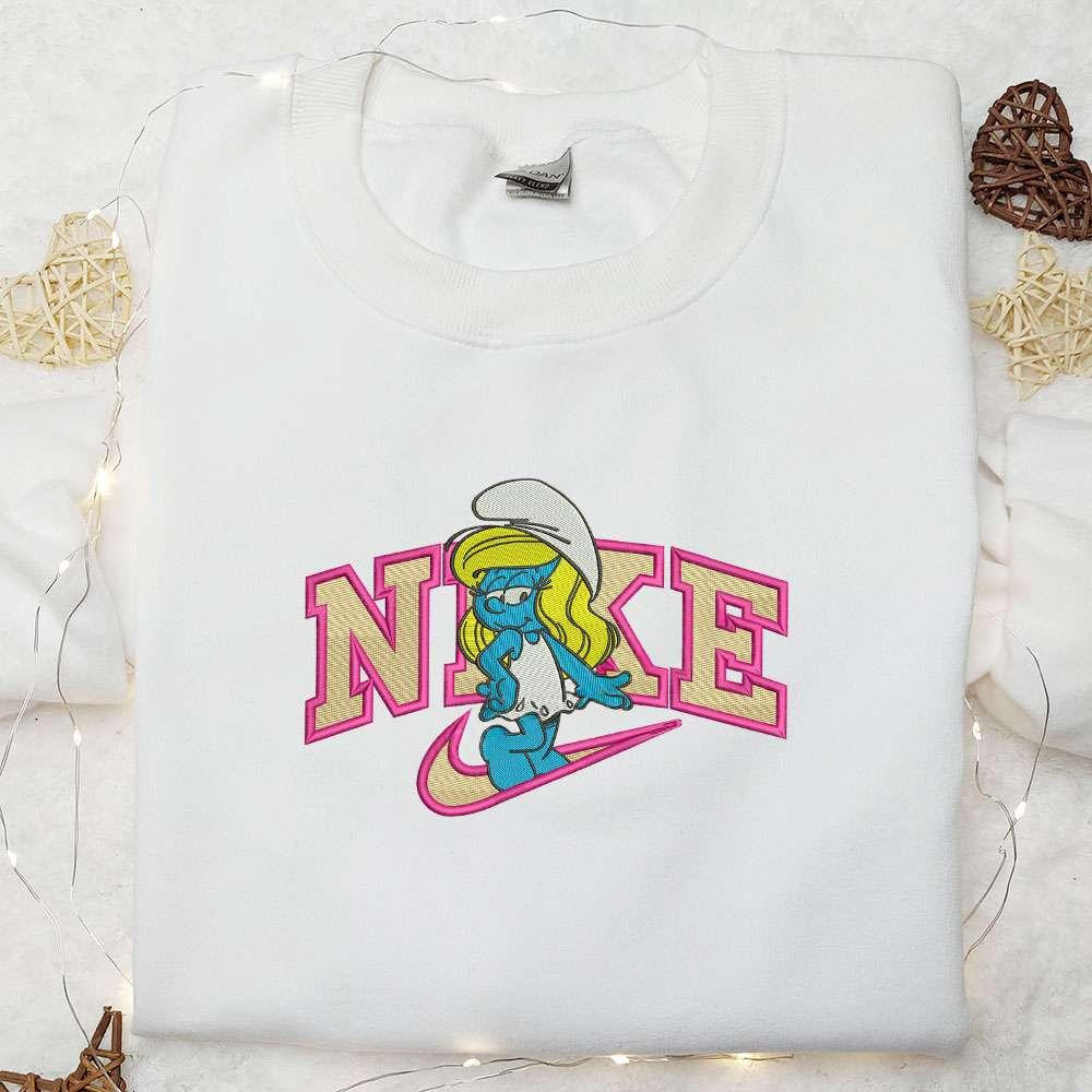 Smurfette Cartoon Embroidered Shirt Best Gift Idea For Family