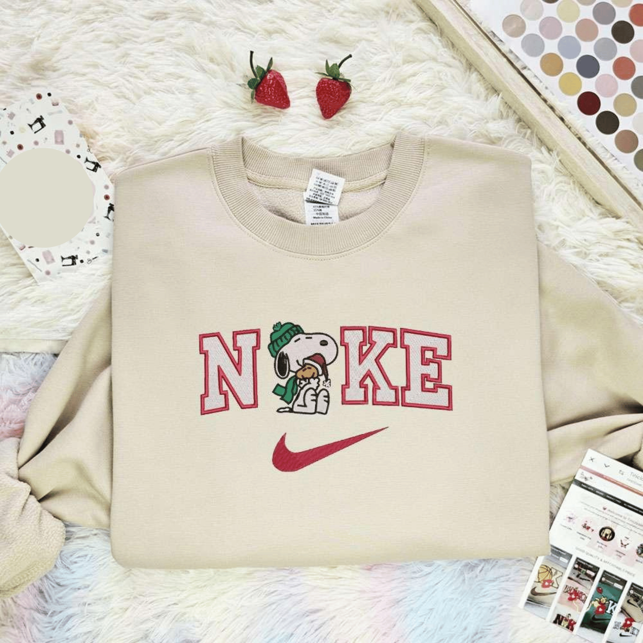 Snoopy And Woodstock Christmas Embroidered Shirt, Best Christmas Gift Ideas For Family