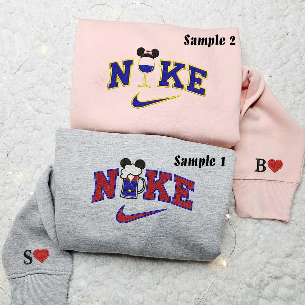 Snow White and Prince Florian Drink Embroidered Couple Shirts Best Gift For Lover