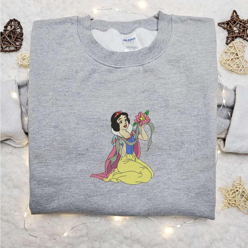 Snow White Christmas Embroidered T shirt Disney Christmas Embroidered T shirt Best Christmas Gift Ideas For Family