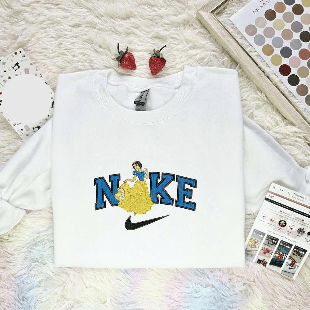 Snow White Princess Embroidered Shirt Disney Characters Embroidered Hoodie