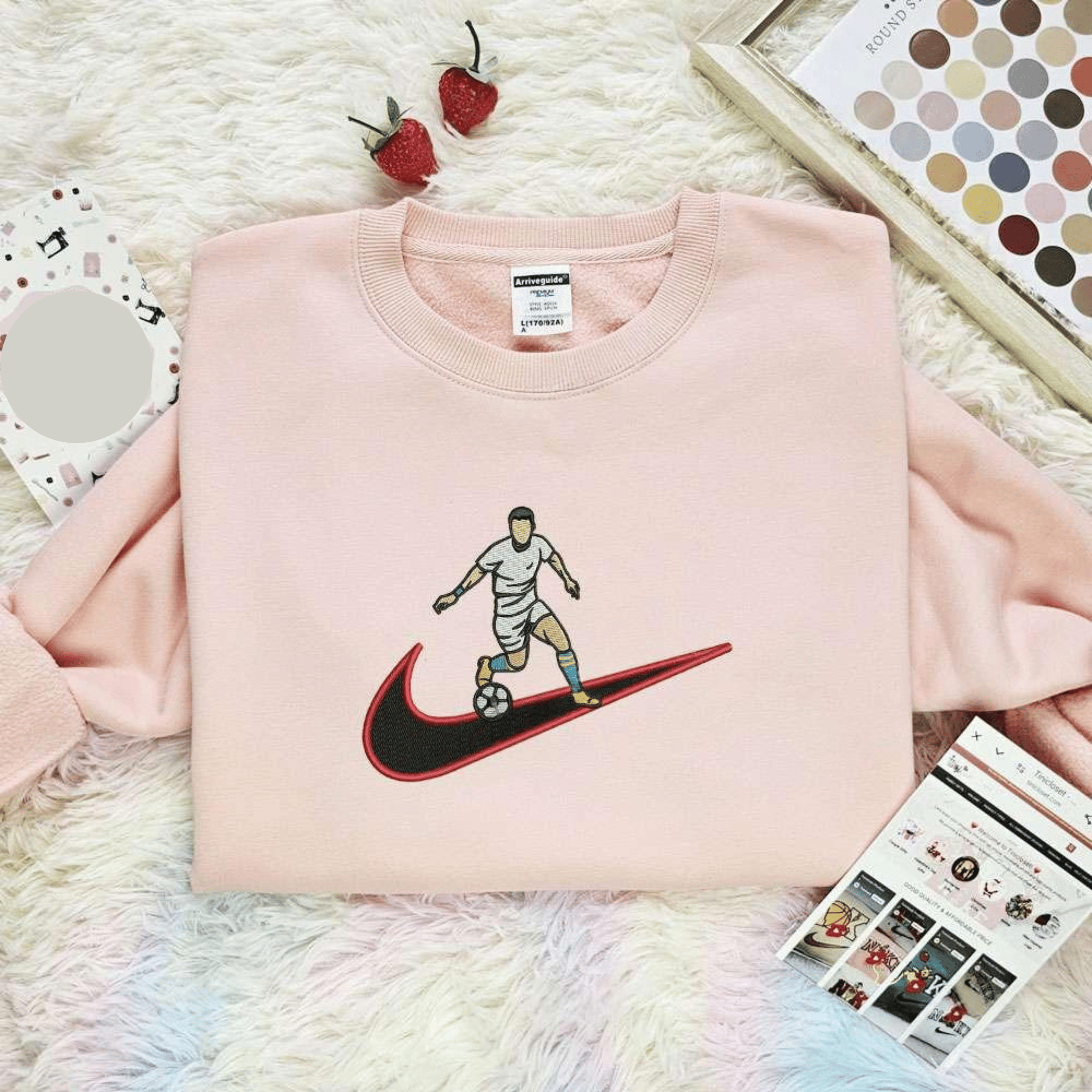 Soccer Player Sports Embroidered Shirt, Best Gift Ideas For Fans