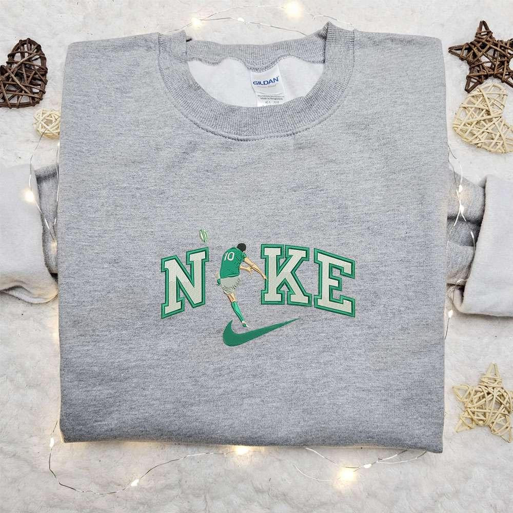 Soccer Player x Nike Embroidered Shirt Sports Embroidered Hoodie Best Gift For Boys