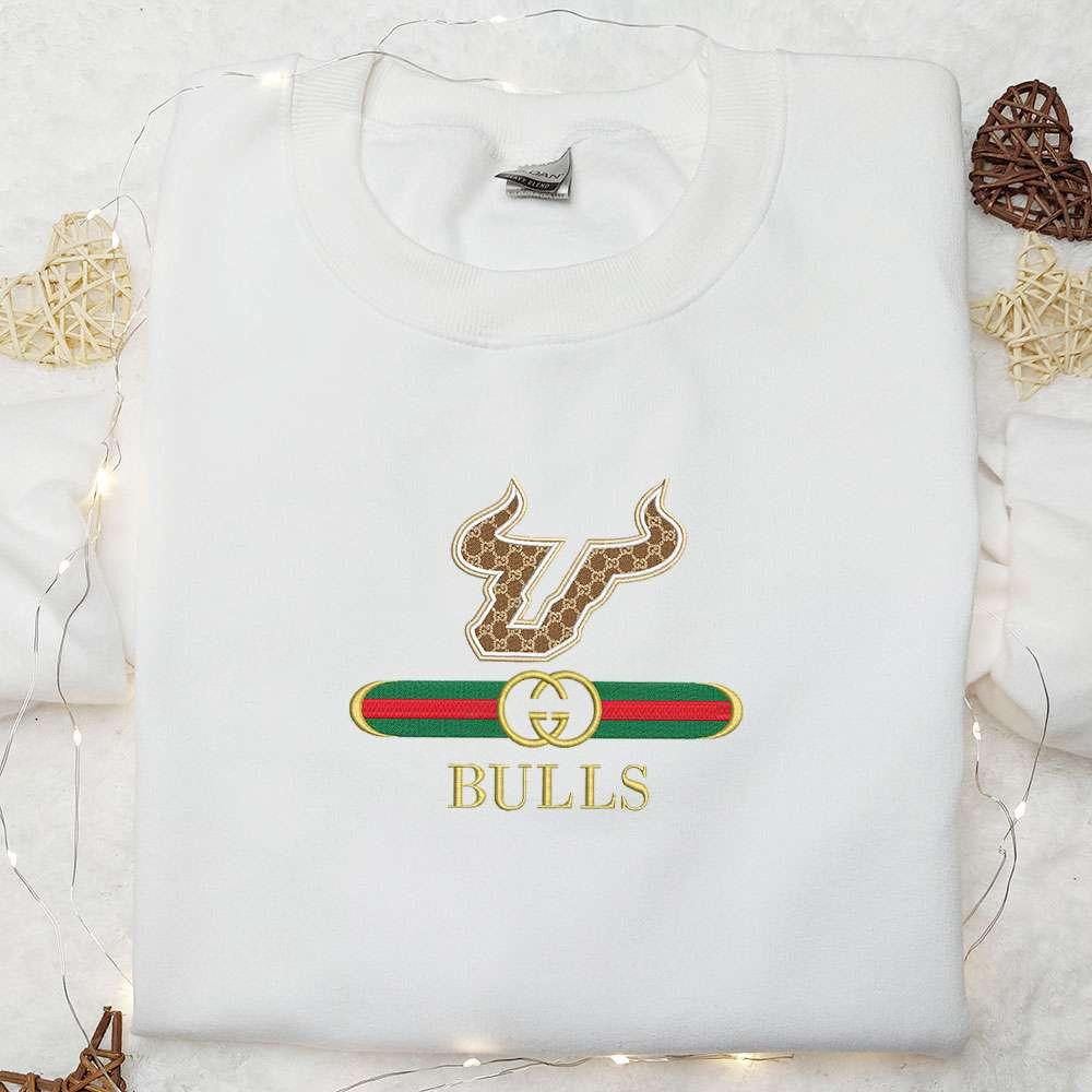 South Florida Bulls x Gucci Embroidered Shirt NCAA Sports Embroidered Hoodie Best Gift Idea