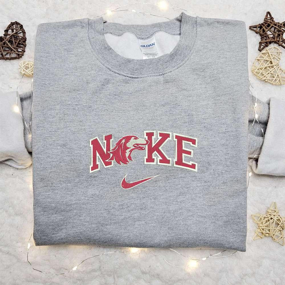 Southern Illinois Salukis x Nike Embroidered Shirt NCAA Sports Embroidered Hoodie Best Fandom Gift Idea