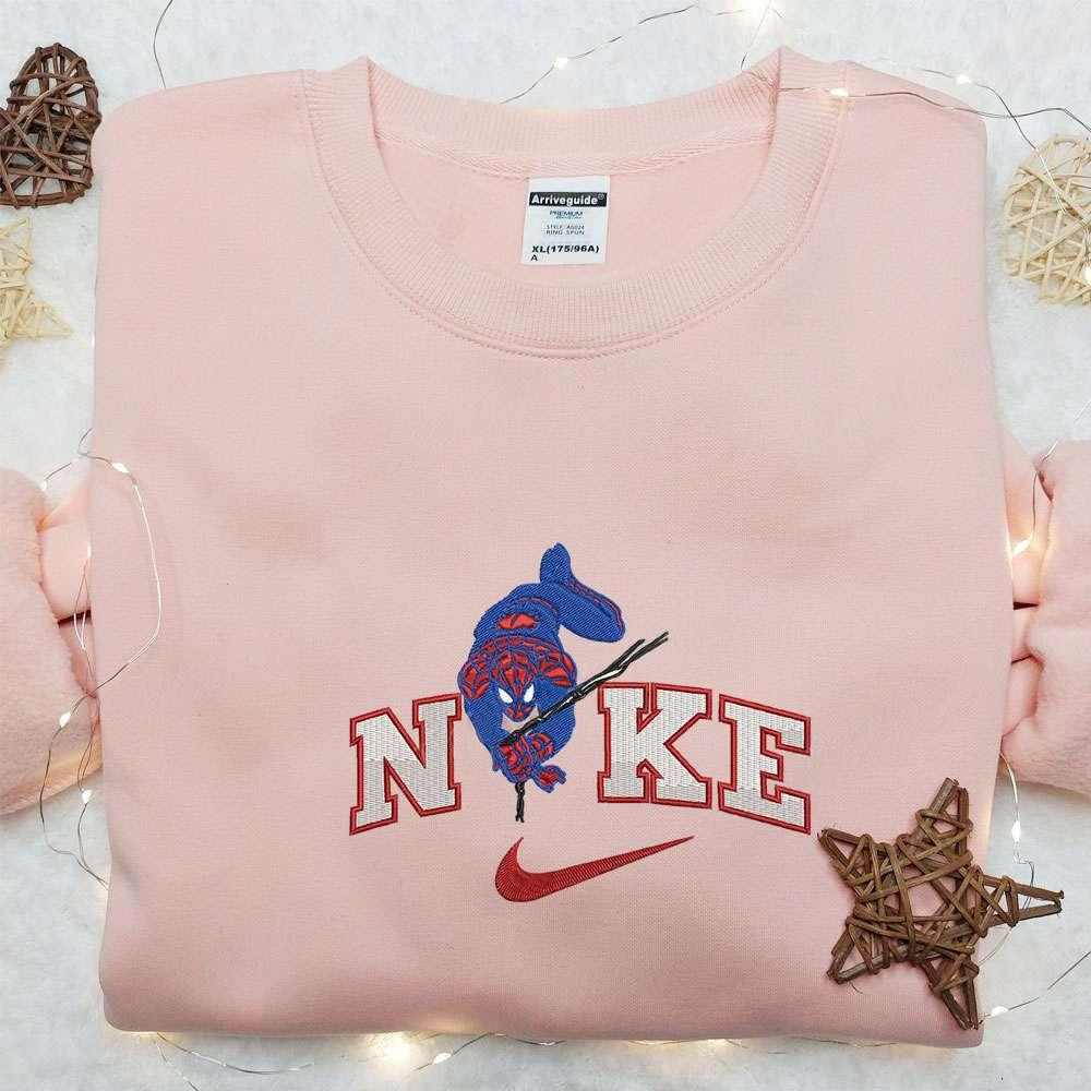 Spider man Movie x Nike Embroidered Sweatshirt Marvel and DC Comics Embroidered Shirt The Best Gift