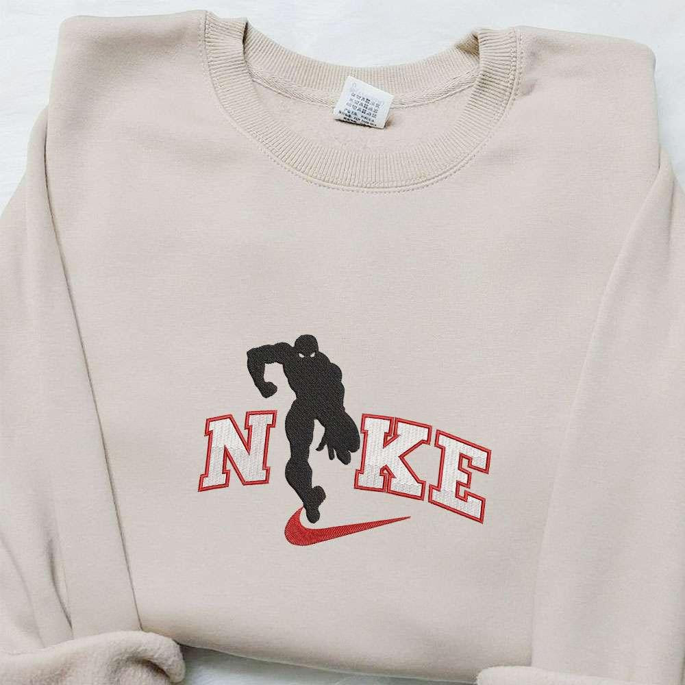 Spider man Running x Nike Embroidered Sweatshirt Marvel and DC Comics Embroidered Shirt The Best Gift