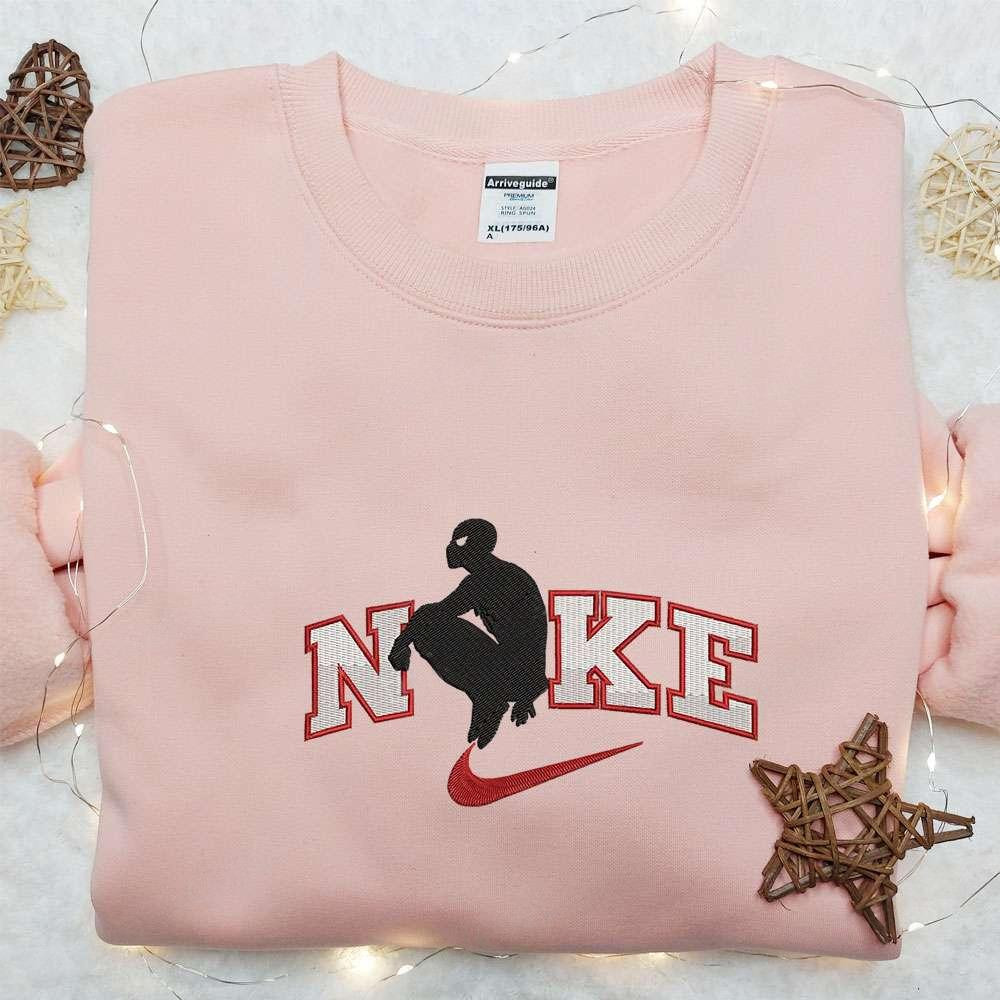 Spider man Thinking x Nike Embroidered Sweatshirt Marvel and DC Comics Embroidered Shirt The Best Gift