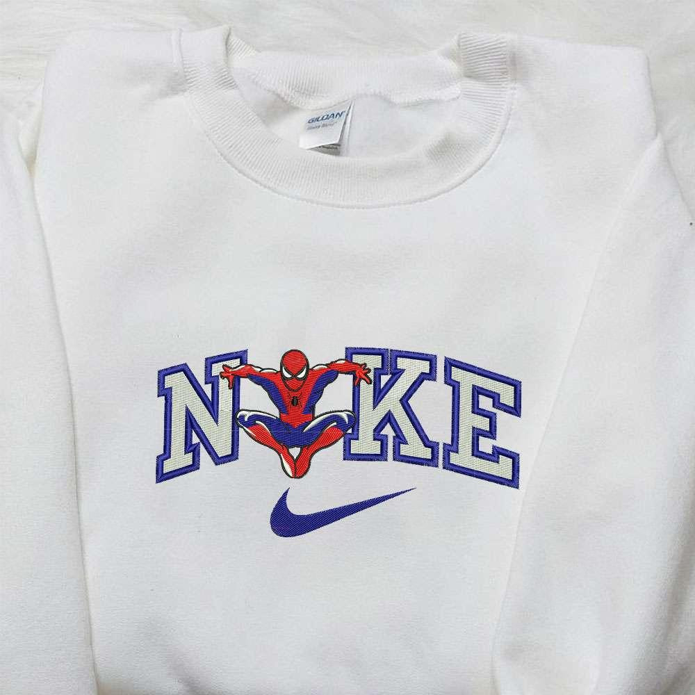Spider Man x Nike Embroidered Sweatshirt Nike Inspired Embroidered Shirt Best Gifts for Family 1