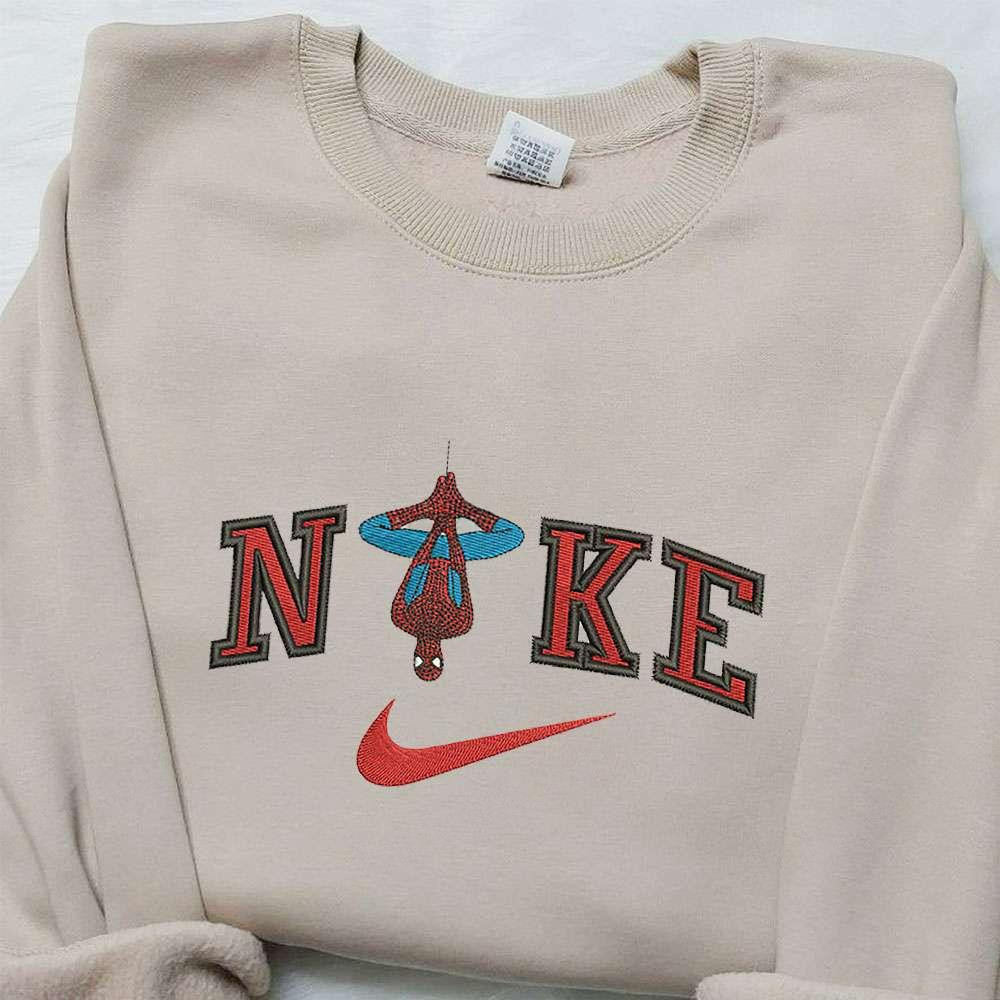 Spider Man x Nike Embroidered Sweatshirt Spider Man No Way Home Embroidered Shirt Nike Inspired Embroidered Shirt 1