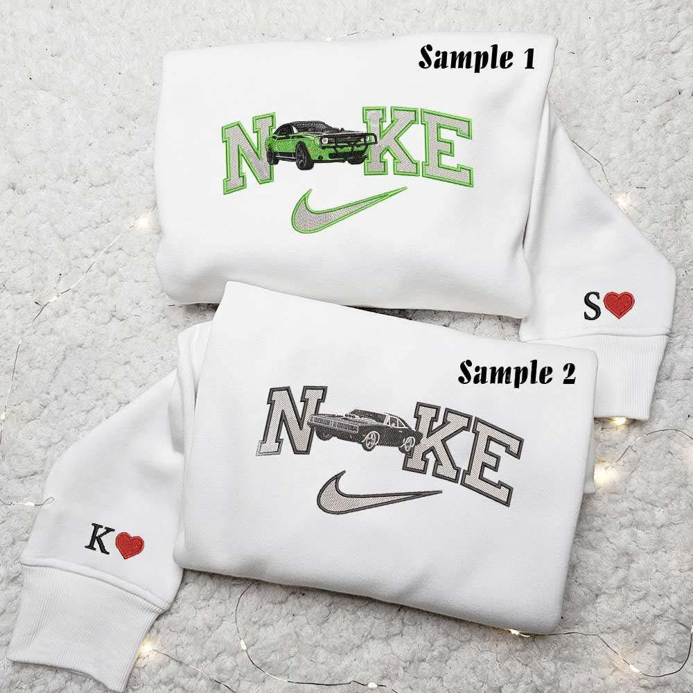Sport Cars Embroidered Couple Shirts 1