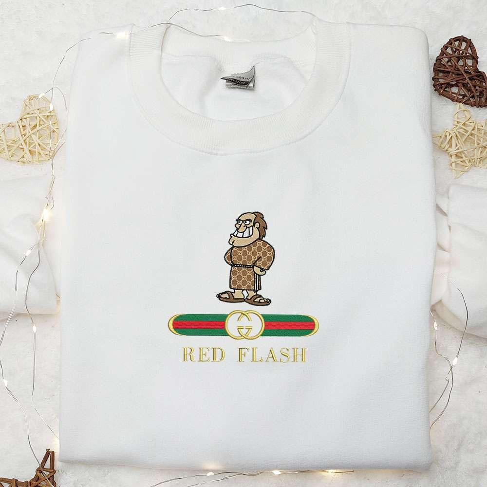 St Francis Red Flash x Gucci Embroidered Shirt NCAA Sports Embroidered Hoodie Best Gift Idea