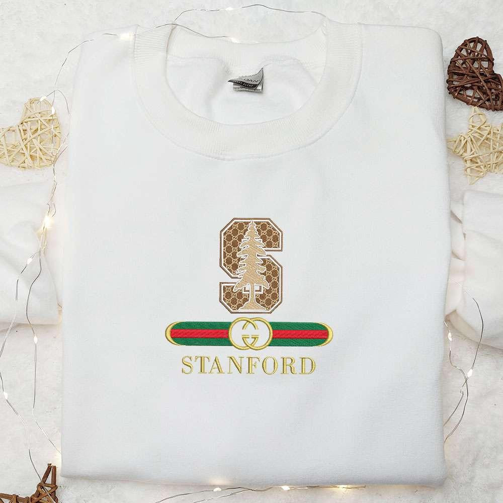 Stanford Cardinal x Gucci Embroidered Shirt NCAA Sports Embroidered Hoodie Best Gift Idea