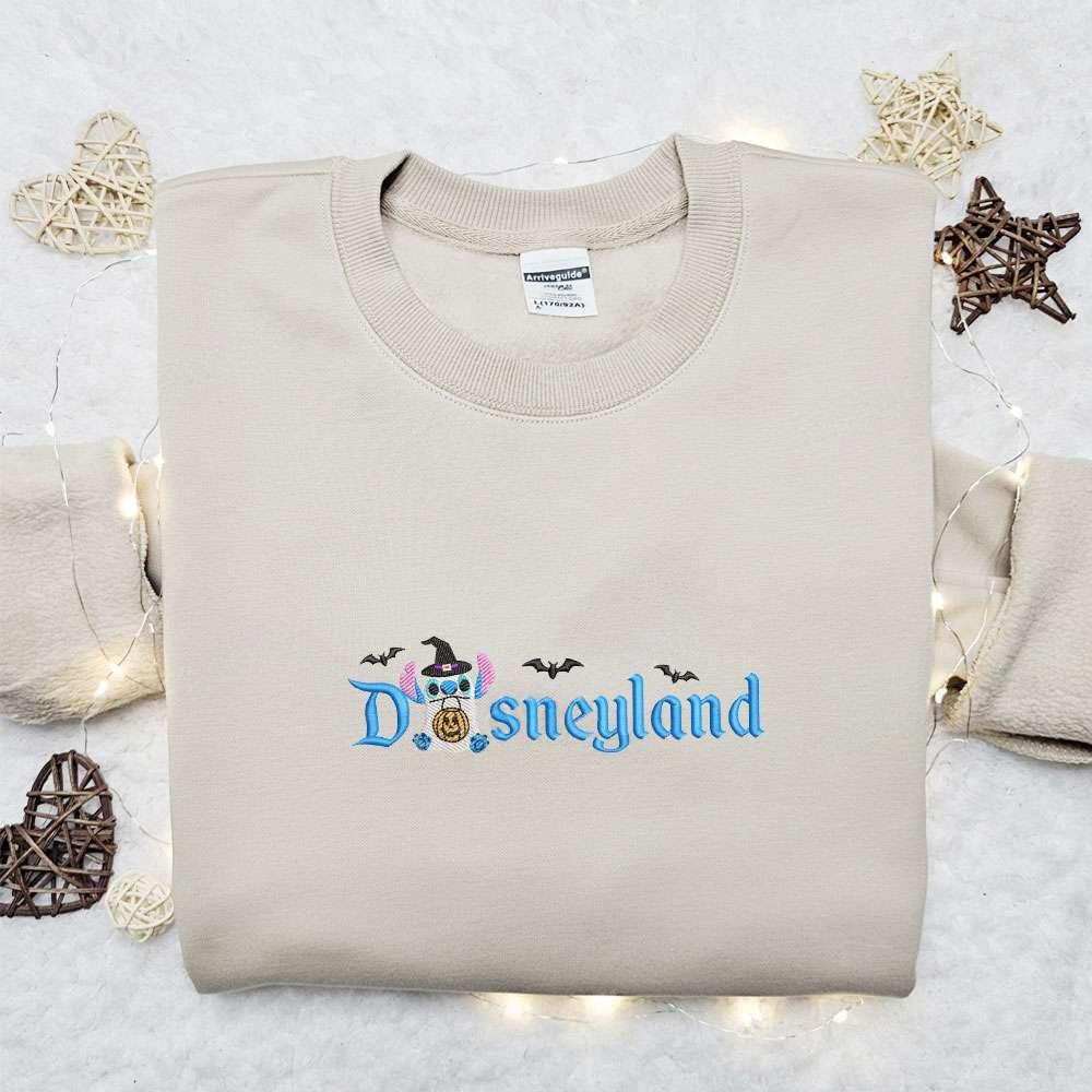 Stitch Ghost Disneyland Halloween Embroidered Shirt