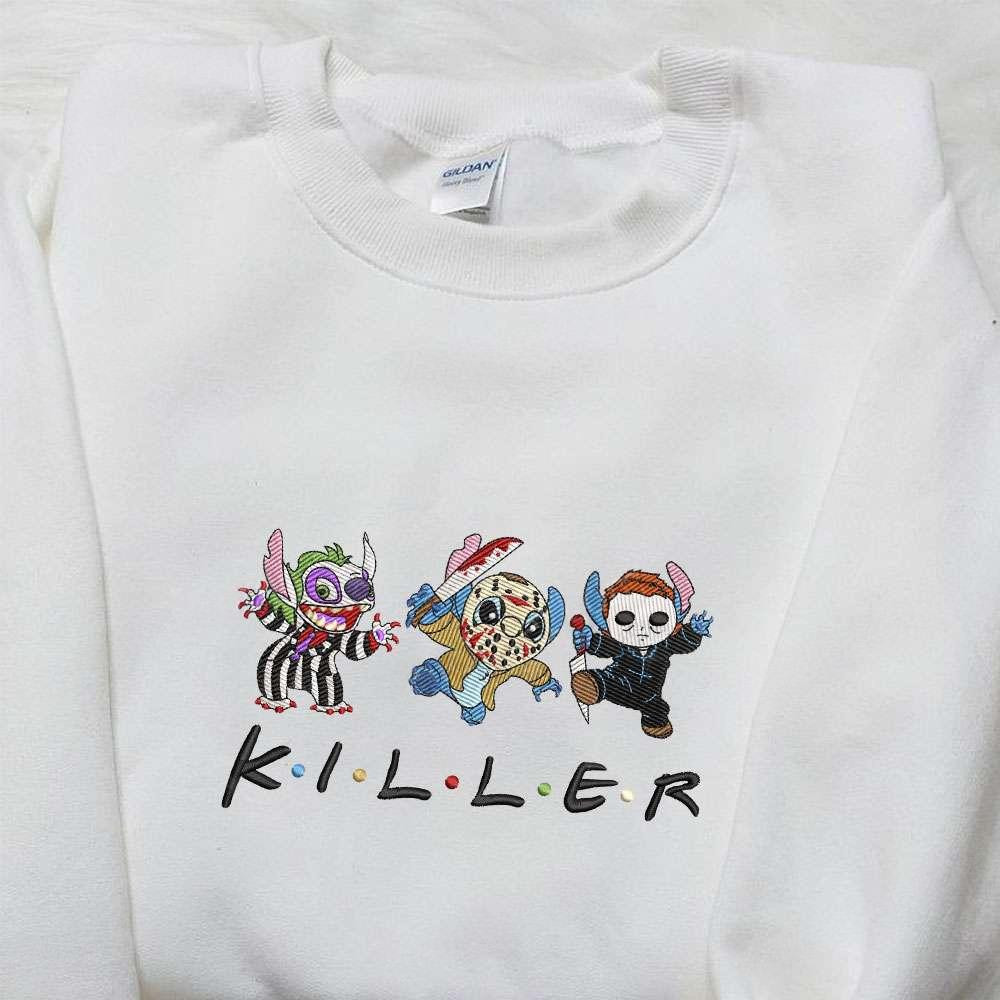 Stitch Killer Gang Halloween Embroidered Shirt
