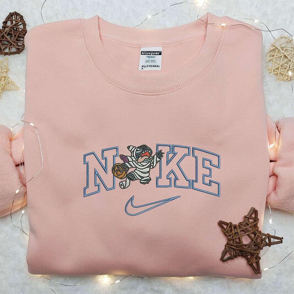Stitch Mummy x Nike Embroidered Sweatshirt Nike Inspired Embroidered Shirt Best Halloween Gift Ideas