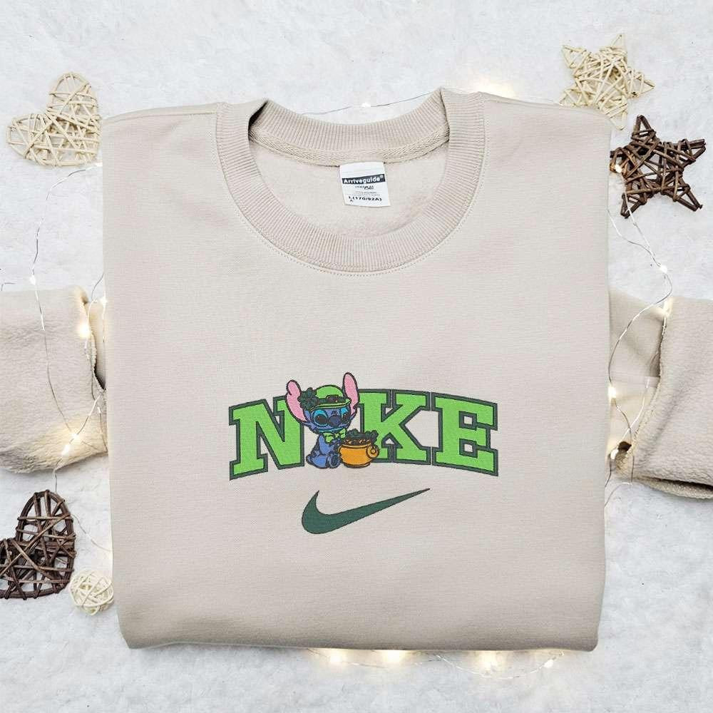 Stitch St Patricks Day Embroidered Shirt Inspired Movie Shirt Best Gift Idea For Family