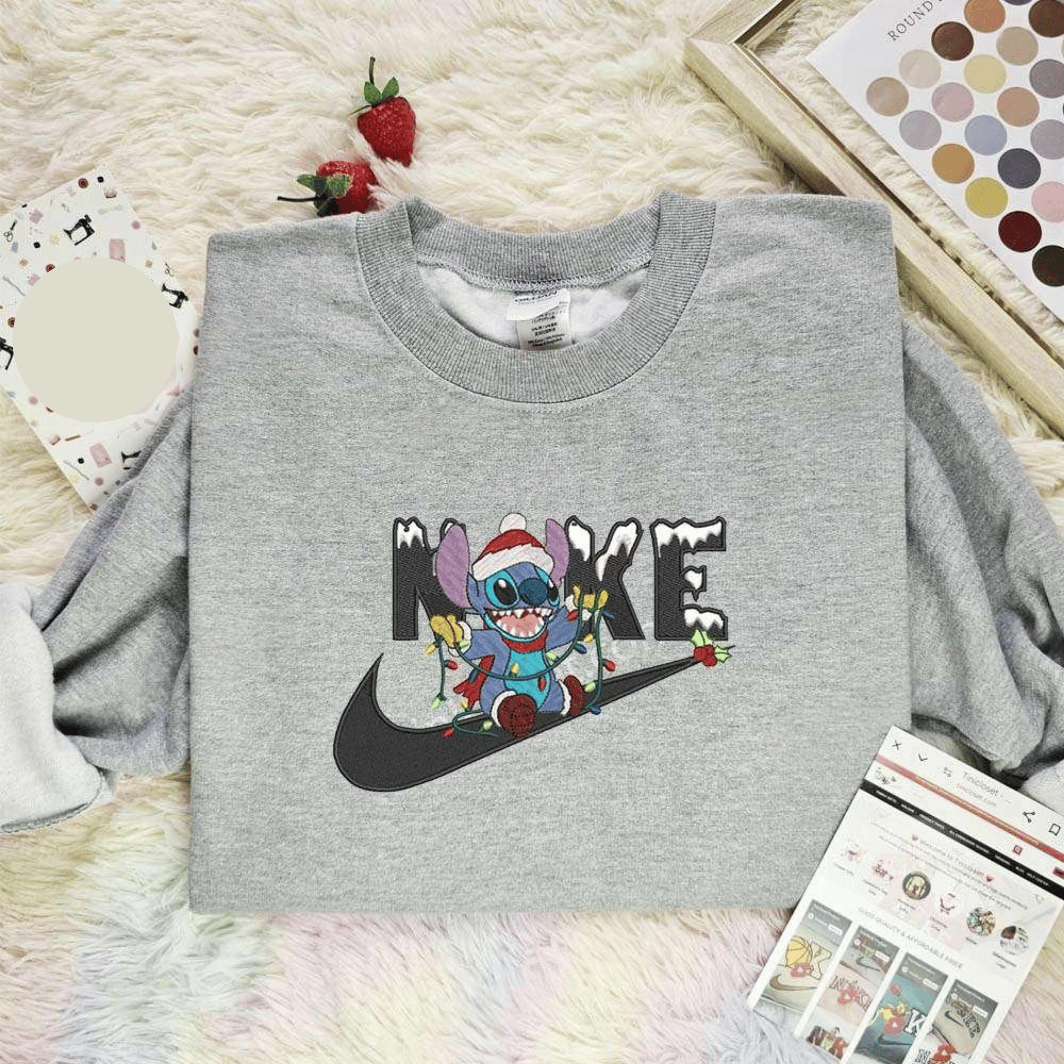 Stitch Xmas Embroidered Shirt Christmas Embroidered Hoodie, Best Christmas Gift Ideas For Family