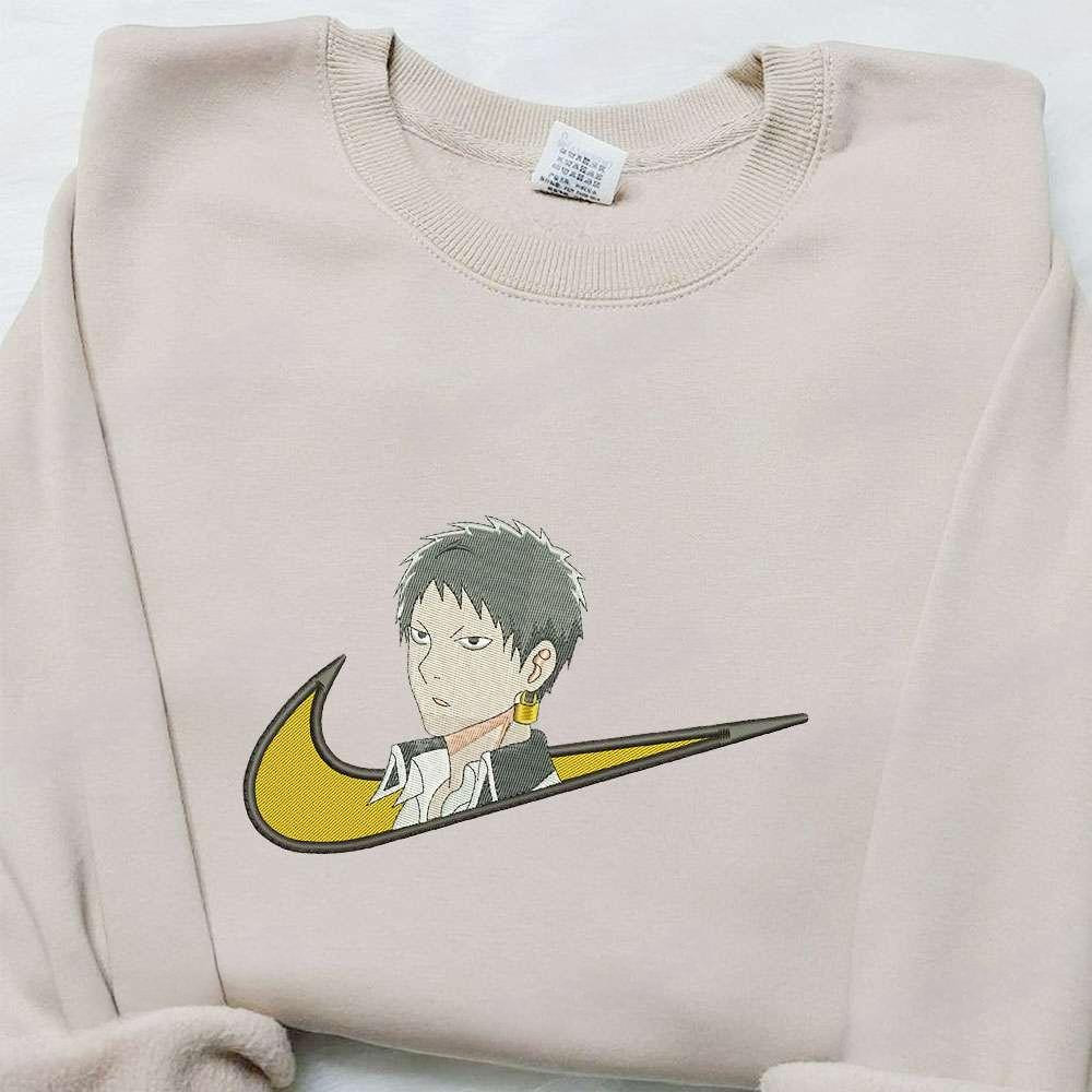 Suhaerumaru X Swoosh Anime Embroidered Hoodie Cool Anime Clothing , Anime Embroidered T-shirt Sweatshirt Hoodie, Inspired Anime Movie, Best Gift for Anime Fans