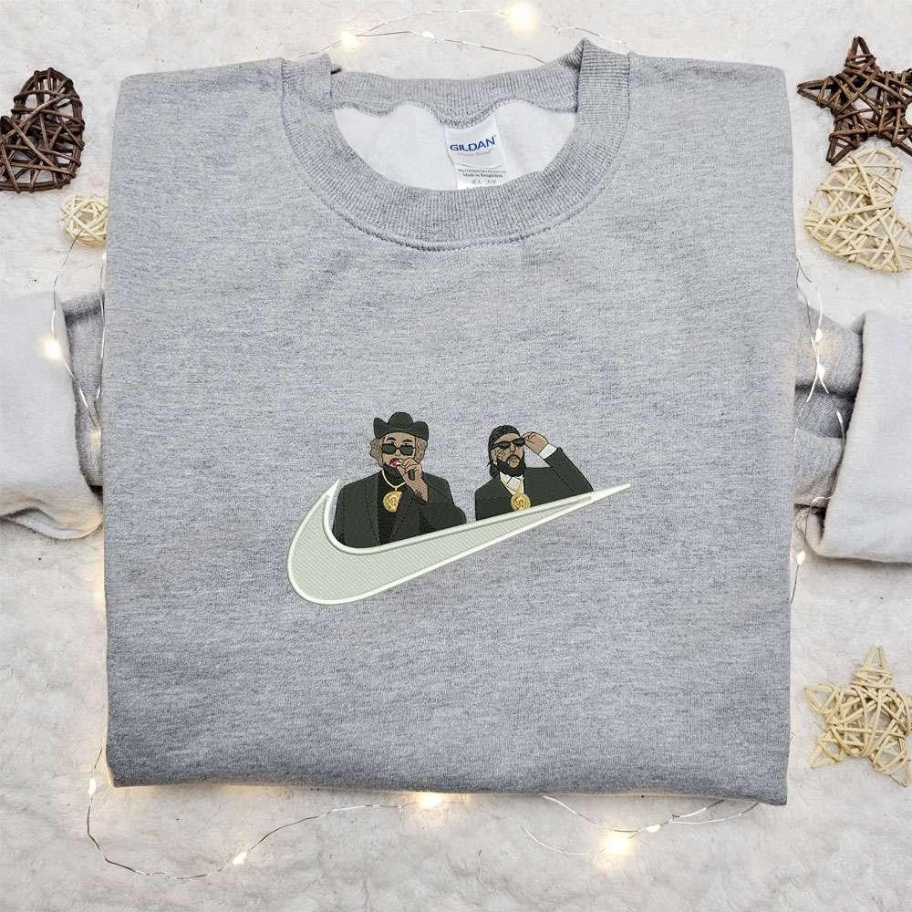 Suicideboys x Nike Swoosh Embroidered Shirt Celebrity Embroidered Hoodie Best Music Gift Idea