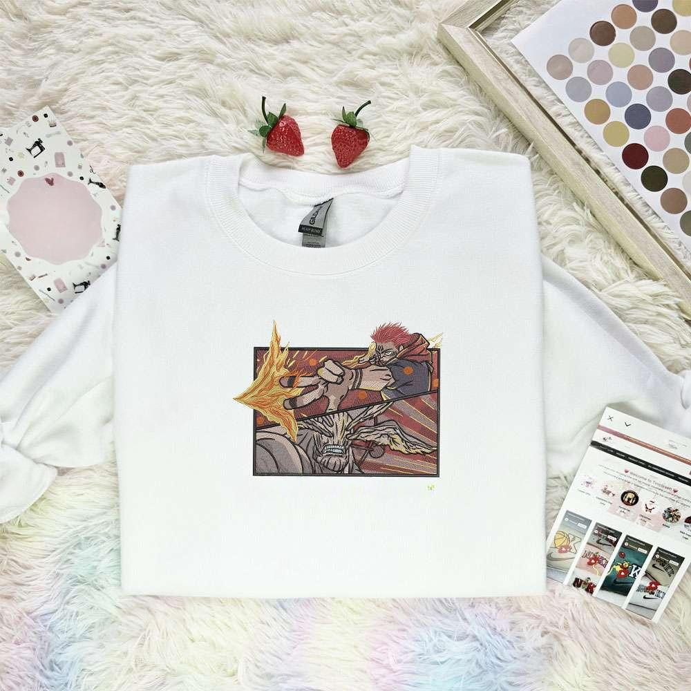 Sukuna Jujutsu Kaisen Anime Embroidered Shirt , Anime Embroidered T-shirt Sweatshirt Hoodie, Inspired Anime Movie, Best Gift for Anime Fans