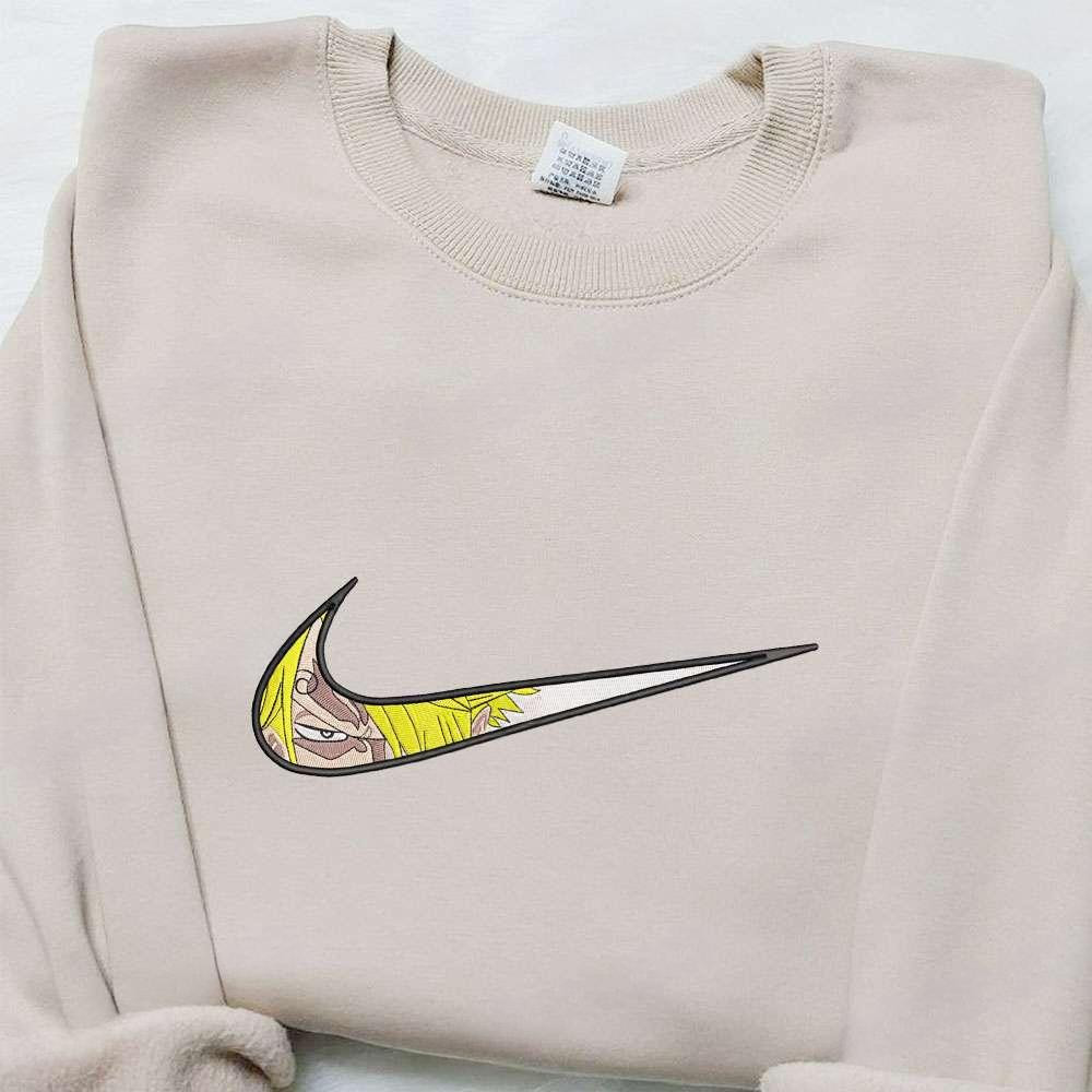 Swoosh Anime X Vinsmoke Sanji Embroidered Hoodie Cool Anime Clothing , Anime Embroidered T-shirt Sweatshirt Hoodie, Inspired Anime Movie, Best Gift for Anime Fans