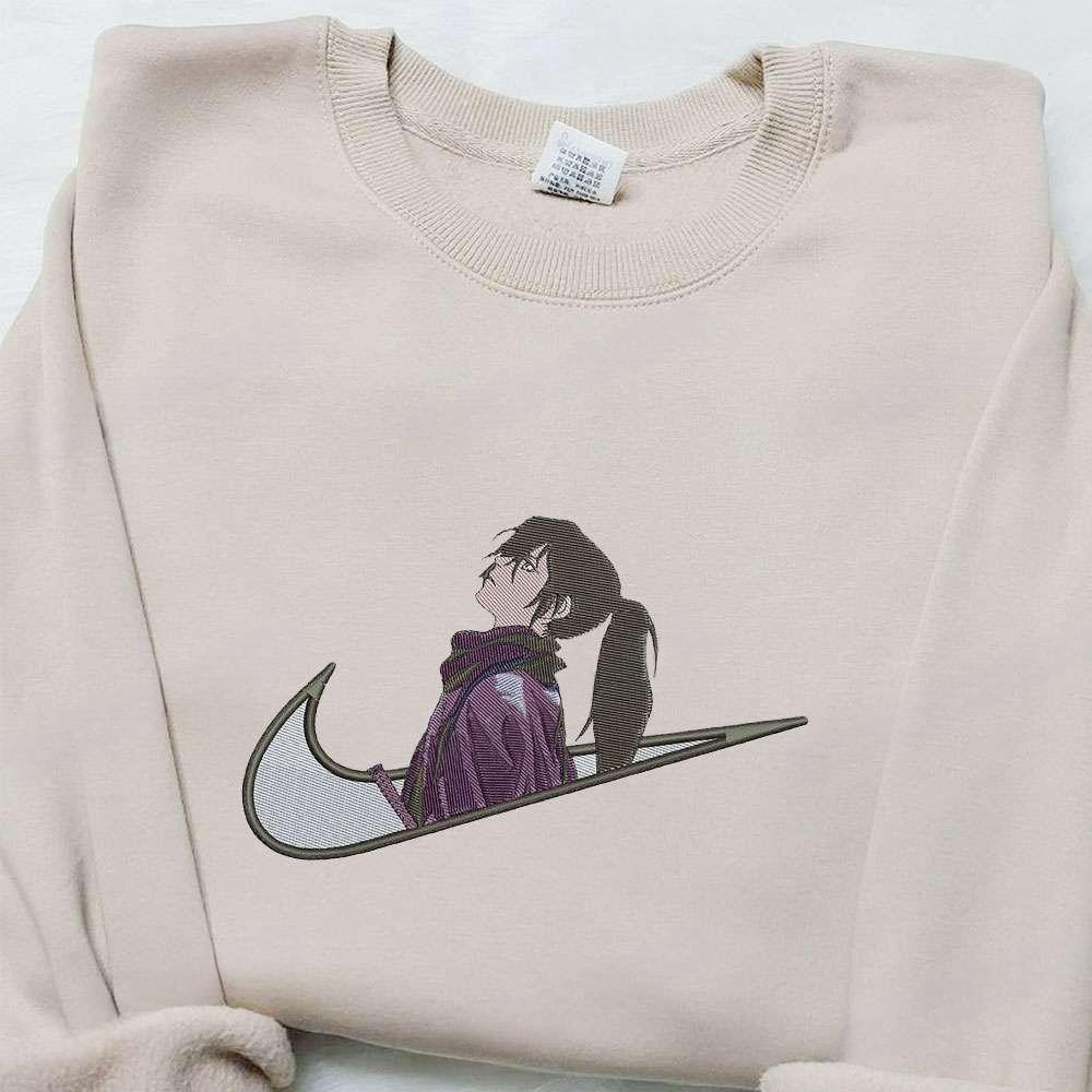 Swoosh X Hyakkimaru Anime , Anime Embroidered T-shirt Sweatshirt Hoodie, Inspired Anime Movie, Best Gift for Anime Fans