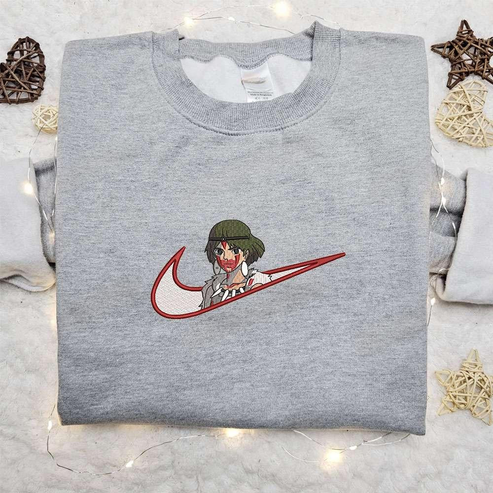 Swoosh X San Anime , Anime Embroidered T-shirt Sweatshirt Hoodie, Inspired Anime Movie, Best Gift for Anime Fans