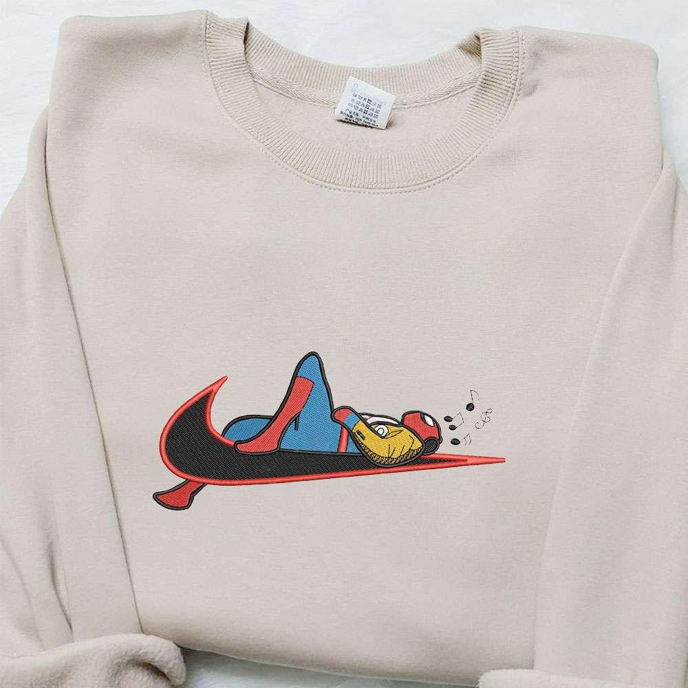 Swoosh x Spider_Man Movie Embroidered Shirt Marverl Comics Embroidered T shirt Best Gift Ideas for Family